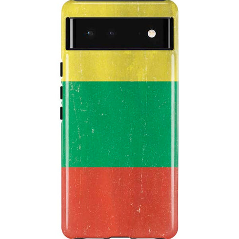 Lithuania Flag Distressed Pixel Cases